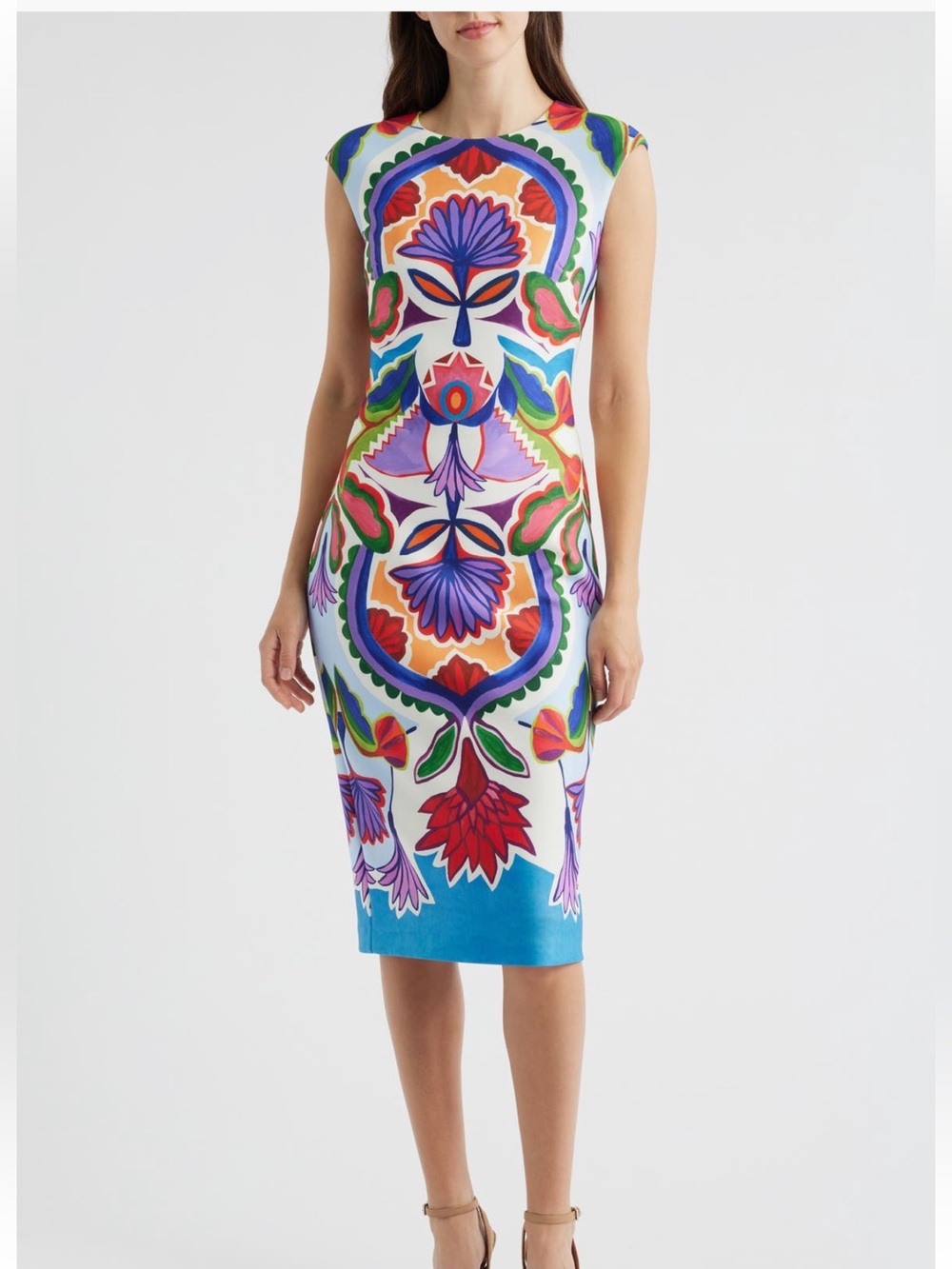 Vince Camuto Women's Boat-Neck Bodycon Sleeveless Dress SZ 6 NWT